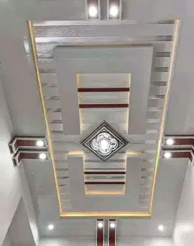 Promo plafon PVC terpasang dan baja ringan untuk atap rumah dll