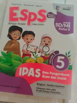 Buku IPAS kelas 5sd penerbit Erlangga kurikulum merdeka baru