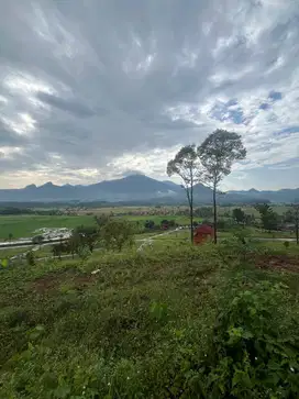 Dijual tanah murah dengan view penggunungan indah