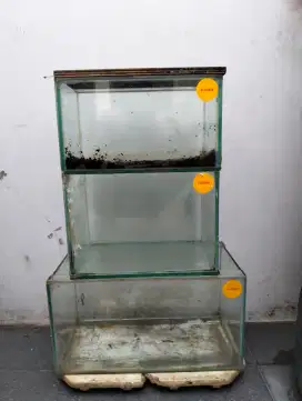 Di jual 4 biji aquarium bekas chana