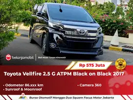 [ SUNROOF ] Toyota Vellfire 2.5 G ATPM Black on Black 2017/2018
