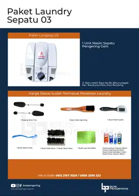 Paket Laundry Sepatu 03 Paket Cuci Sepatu Murah