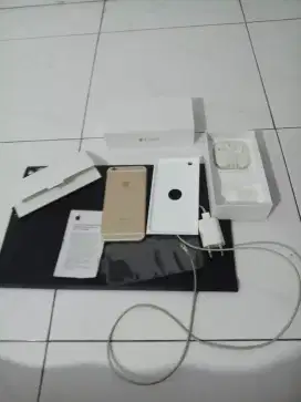 Iphone 6 Plus 32GB Gold EX IBOX Fullset Box Charger Headset LENGKAP