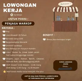 Loker jaga warkop