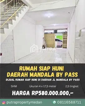 DIJUAL RUMAH DALAM KOMPLEK DAERAH MANDALA BY PASS