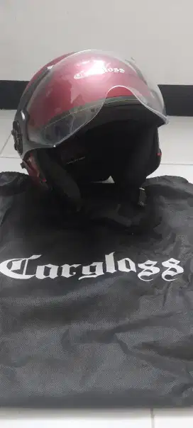Helm cargloss merah doff