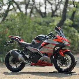 KAWASAKI NEW NINJA 250 FI ABS MDP ORANGE 2018 KM 800 PERAK PAJAK HIDUP