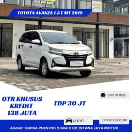 Km 58rb Toyota Avanza 1.3 E MT 2019 Putih