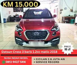 CICILAN 2JUTA-AN MATIC datsun cross 1.2cc 2018 KM 15RIBU ASLI