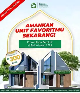 Rumah Mezzaine Murrah Dilingkungan Islami Dikawasan Cinangka Depok