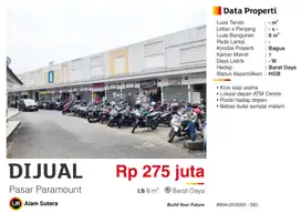 Dijual Kiosk Siap Usaha Ramai Pasar Modern Paramount Gading Serpong