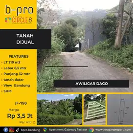 Jual Tanah Datar Siap Bangun di Awiligar Dago
