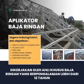 Harga Borong Jasa Atap Baja Ringan Plus Material Kencana truss