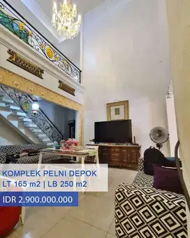 Dijual Rumah Cantik di Komplek Pelni Sukmajaya, Depok