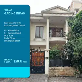 Disewakan Rumah Vila Gading Indah Kelapa Gading Jakarta Utara