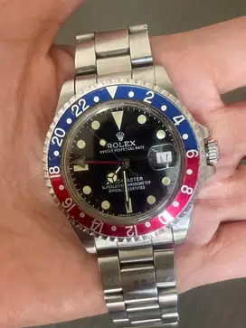 Rolex GMT Pepsi. Automatic Rantai Panjang.