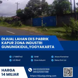 Dijual Lahan Strategis di Gunung kidul Yogyakarta luas 8697m BU!