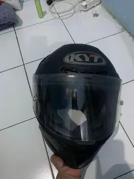 Di jual helm Kyt ttcourse black doff