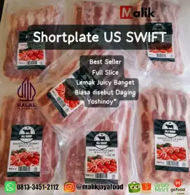 Beef Slice Shortplate USA Swift 500gr GARANSI TANPA TETELAN