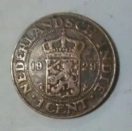 Uang Koin 1 Cent, 1929