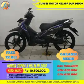 HONDA SUPRA X HELM IN 2018 CASH/KREDIT SYARAT MUDAH KTP/KK