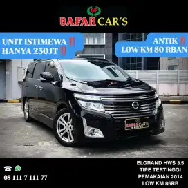 Nissan Elgrand 2014 Hws 3.5 Istimewa
