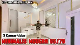 Dijual Cepat Rumah Minimalis Tipe 65/78 ada 3 Kamar Tidur