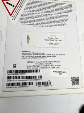 [Second] Preloved Apple IWatch Ultra 1 ex-iBox + Bonus Strap Nomad