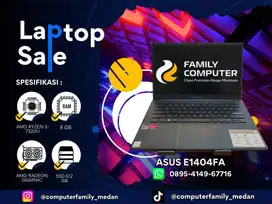 ASUS E1404FA RYZEN 3 7320|8GB|SSD 512GB|GARANSI OKT 2026|LIKE NEW|MLUS