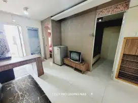 Disewakan murah apartemen gading nias 2 kmr furnish view lepas