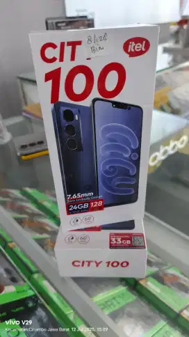 Itel City 100 6+12/128gb baru spesial promo termurah