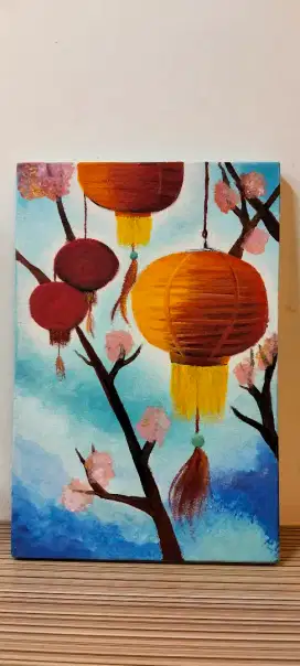 Lukisan tangan warna dan non warna bisa..
