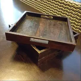 Nampan Serving Tray Kotak Kayu