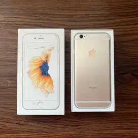 iPhone 6S 64GB Gold Mulus - iCloud Aman, Bonus Case & Screen Protector