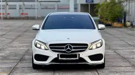 MERCEDES BENZ C300 AMG 2017 WHITE on BLACK EDITION