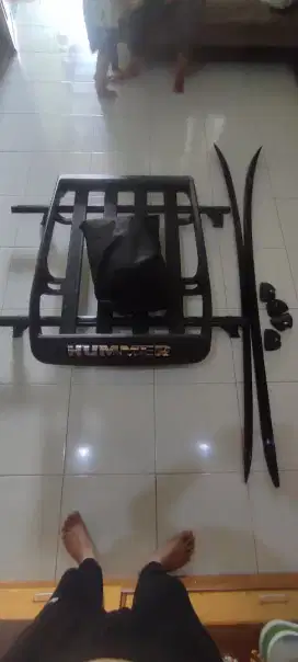Aksesoris roof rak roof rail dan cross bar (1 paket) All new Xpander
