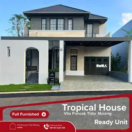 Dijual Rumah 2 Lantai Tropical House Perumahan Puncak Tidar Malang