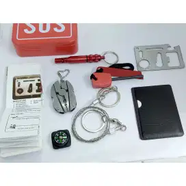 Box toolkit toolbox SOS survival kit camping hiking mendaki outdoor
