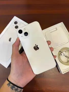 iPhone 13 128GB BH 84% Starlight Garansi Eks iBox