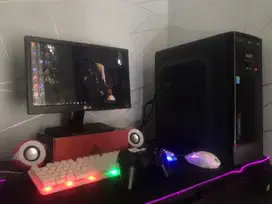 komputer pc gaming dan editing fullset