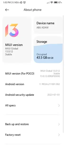 Pocophone c40 (xiaomi)