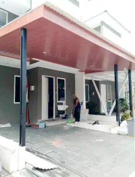 Kanopi Baja ringan plus plafon PVC