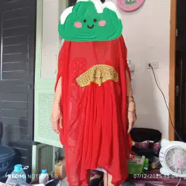 Kaftan merah cabe cantik
