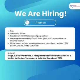LOWONGAN PEKERJAAN FINANCE
