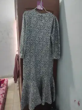 gamis kekinian bunga