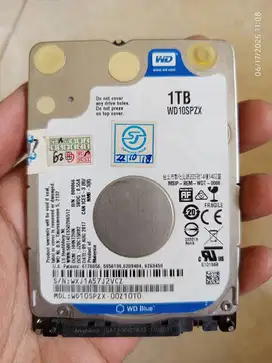 WD Blue 1TB SATA 2.5 5400Rpm sentinel 100/100% POT 87Hari