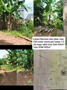 Tanah kampung banaran gunungpati unnes semarang