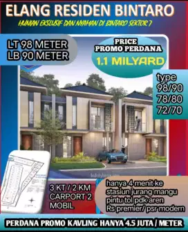 RUMAH SIAP BANGUN EKSLUSIF DAMAA CLUSTER