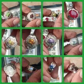 CINCIN BATU PERMATA Ruby,Ametys Saphire Yakut Quartz Mulai 80rb/pcs