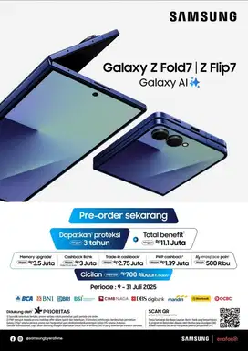 Pre order samsung galaxy Z fold 7 & Z flip 7